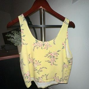 Forever 21 Plus floral crop top